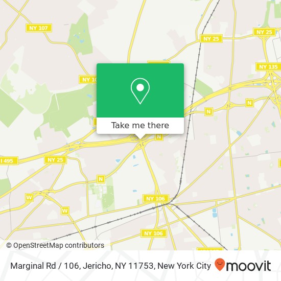 Mapa de Marginal Rd / 106, Jericho, NY 11753