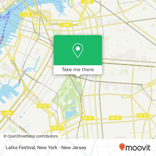 Latke Festival map