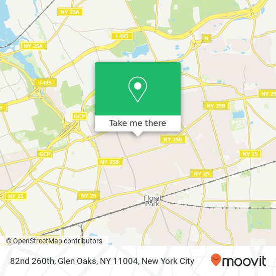 Mapa de 82nd 260th, Glen Oaks, NY 11004