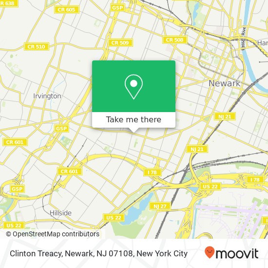 Clinton Treacy, Newark, NJ 07108 map