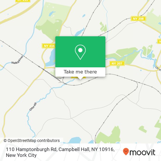 110 Hamptonburgh Rd, Campbell Hall, NY 10916 map