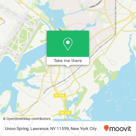 Mapa de Union Spring, Lawrence, NY 11559