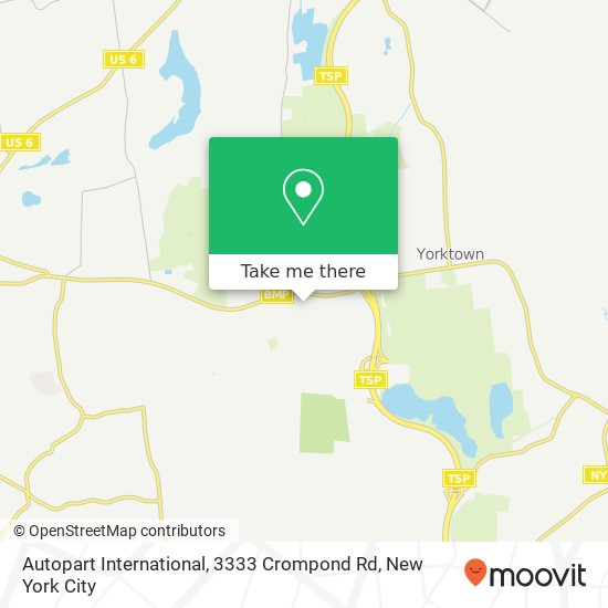 Mapa de Autopart International, 3333 Crompond Rd