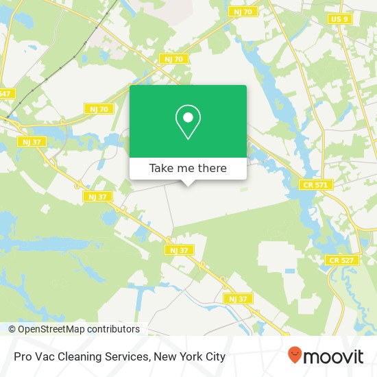 Pro Vac Cleaning Services map