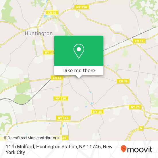 Mapa de 11th Mulford, Huntington Station, NY 11746
