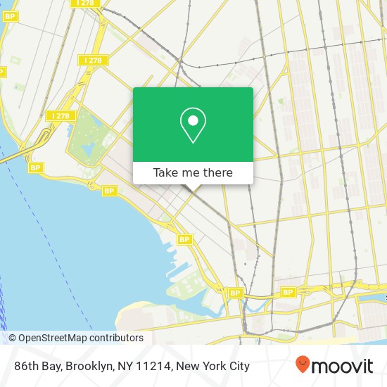 Mapa de 86th Bay, Brooklyn, NY 11214