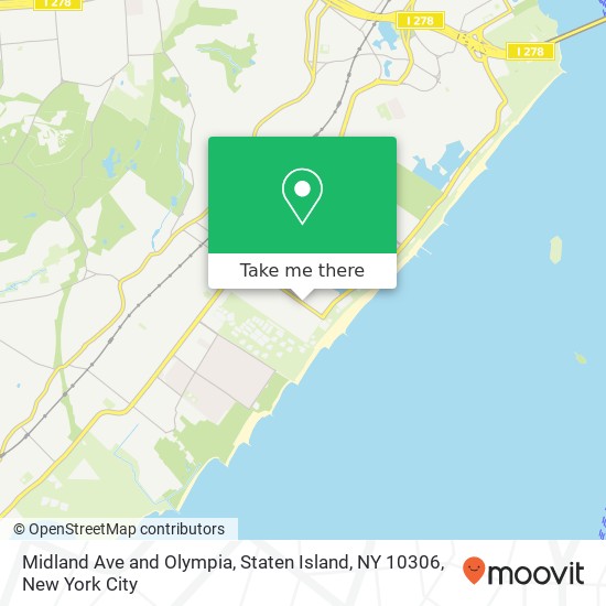 Midland Ave and Olympia, Staten Island, NY 10306 map