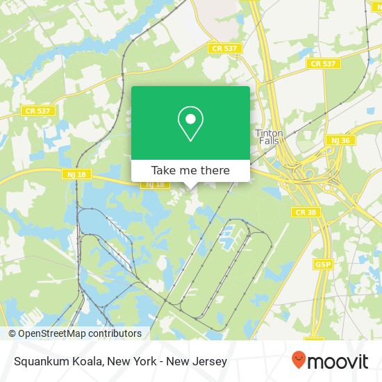 Squankum Koala, Colts Neck, NJ 07722 map