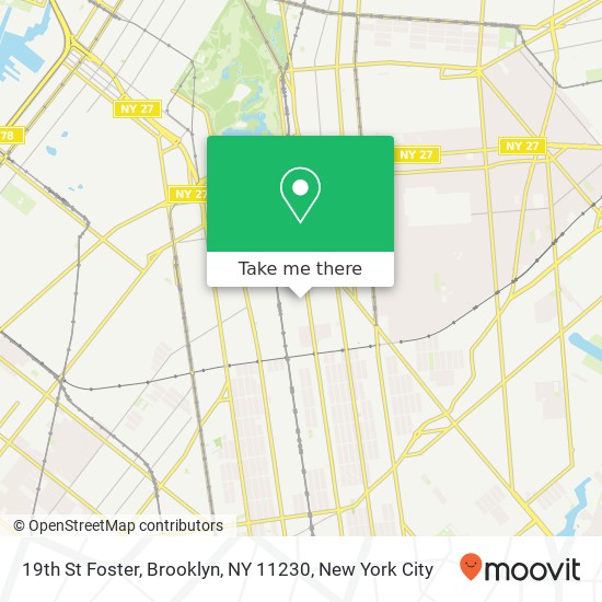 Mapa de 19th St Foster, Brooklyn, NY 11230