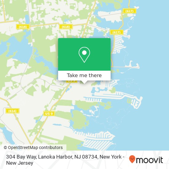 304 Bay Way, Lanoka Harbor, NJ 08734 map