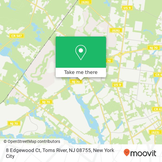 8 Edgewood Ct, Toms River, NJ 08755 map