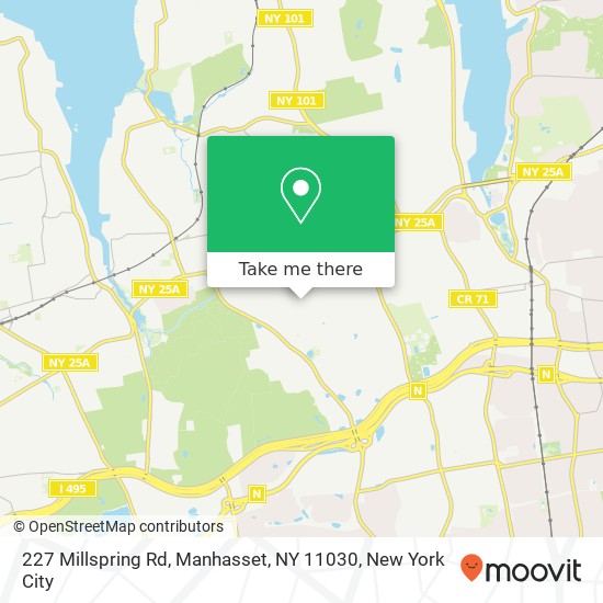 Mapa de 227 Millspring Rd, Manhasset, NY 11030