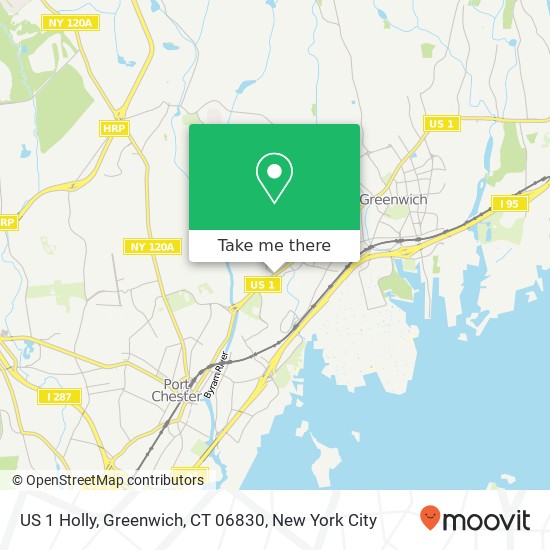 Mapa de US 1 Holly, Greenwich, CT 06830