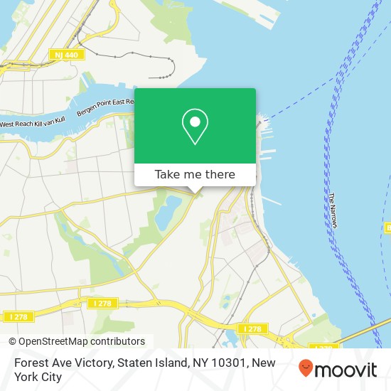 Forest Ave Victory, Staten Island, NY 10301 map