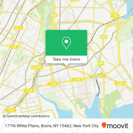 177th White Plains, Bronx, NY 10462 map
