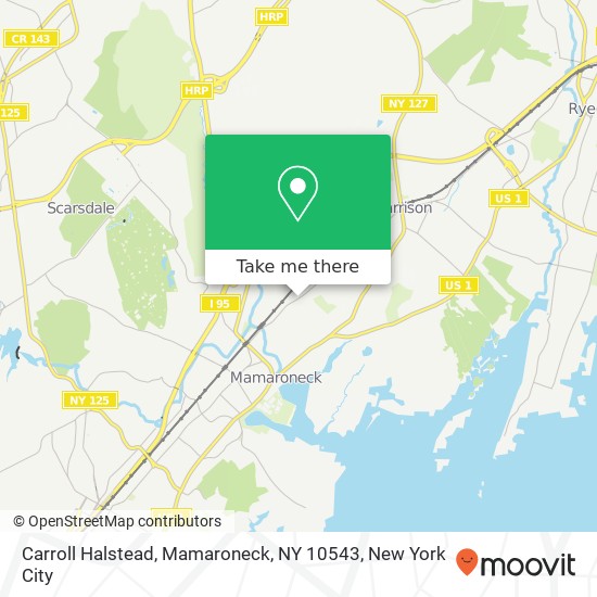 Mapa de Carroll Halstead, Mamaroneck, NY 10543