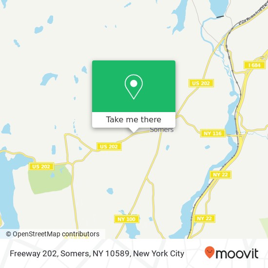 Freeway 202, Somers, NY 10589 map