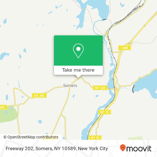 Mapa de Freeway 202, Somers, NY 10589