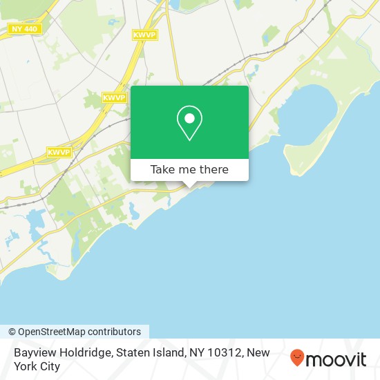Mapa de Bayview Holdridge, Staten Island, NY 10312