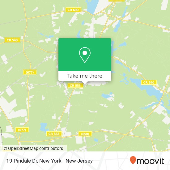 Mapa de 19 Pindale Dr, Bridgeton, NJ 08302