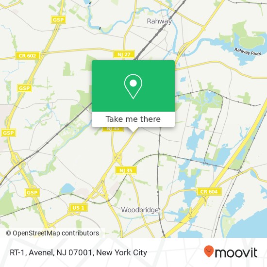 RT-1, Avenel, NJ 07001 map