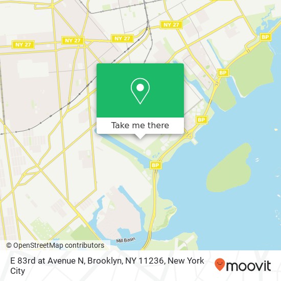 E 83rd at Avenue N, Brooklyn, NY 11236 map