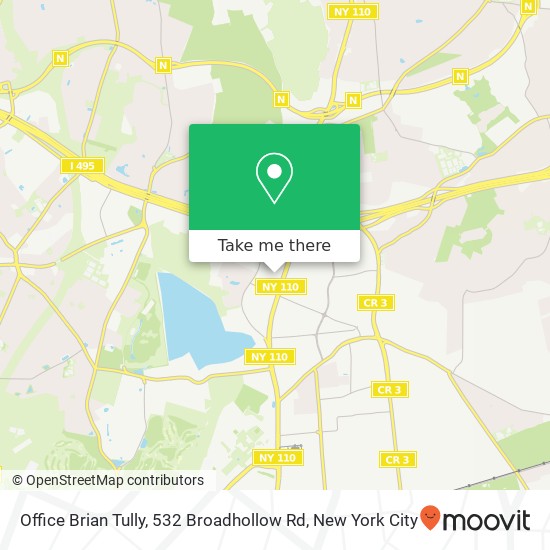 Mapa de Office Brian Tully, 532 Broadhollow Rd