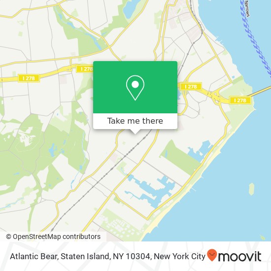 Mapa de Atlantic Bear, Staten Island, NY 10304