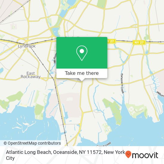 Mapa de Atlantic Long Beach, Oceanside, NY 11572