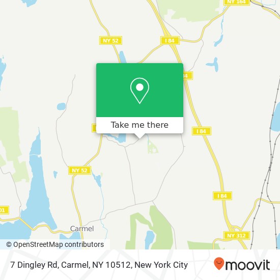 Mapa de 7 Dingley Rd, Carmel, NY 10512