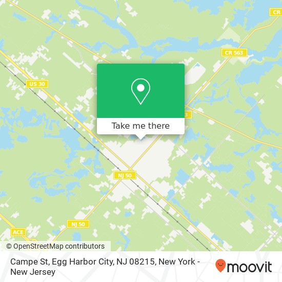 Mapa de Campe St, Egg Harbor City, NJ 08215