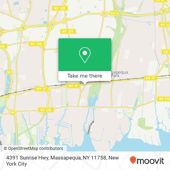 4391 Sunrise Hwy, Massapequa, NY 11758 map