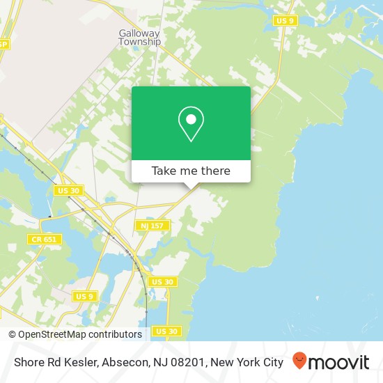 Shore Rd Kesler, Absecon, NJ 08201 map