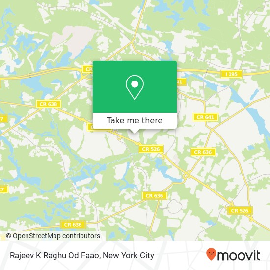 Rajeev K Raghu Od Faao, 260 N County Line Rd map