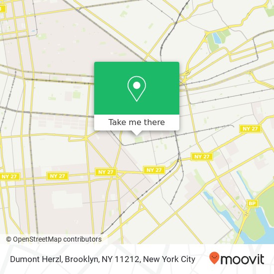 Mapa de Dumont Herzl, Brooklyn, NY 11212