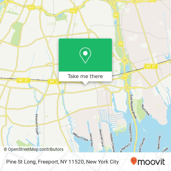 Pine St Long, Freeport, NY 11520 map