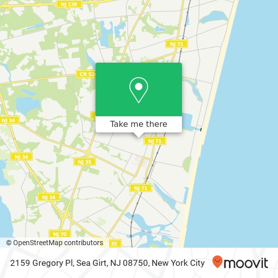 2159 Gregory Pl, Sea Girt, NJ 08750 map