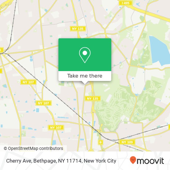 Mapa de Cherry Ave, Bethpage, NY 11714