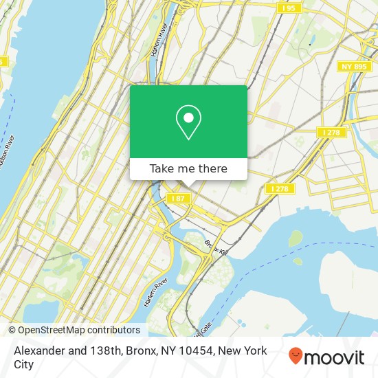 Alexander and 138th, Bronx, NY 10454 map