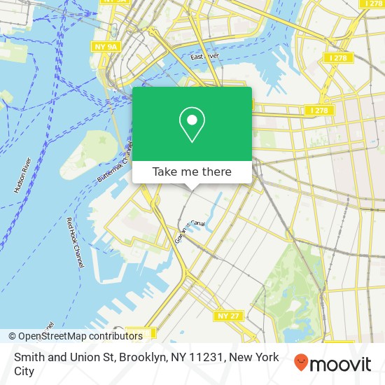 Mapa de Smith and Union St, Brooklyn, NY 11231
