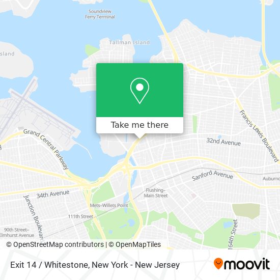 Exit 14 / Whitestone map