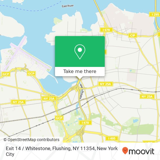 Mapa de Exit 14 / Whitestone, Flushing, NY 11354