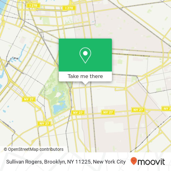 Mapa de Sullivan Rogers, Brooklyn, NY 11225