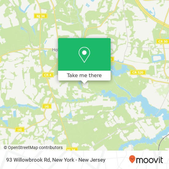 93 Willowbrook Rd, Holmdel, NJ 07733 map