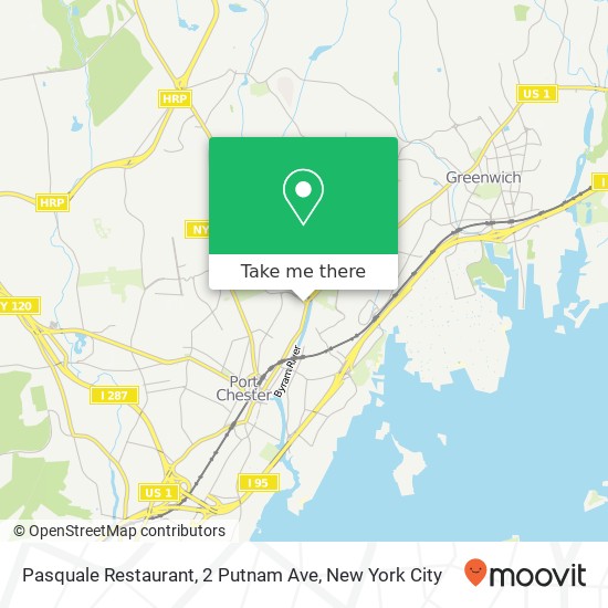 Mapa de Pasquale Restaurant, 2 Putnam Ave