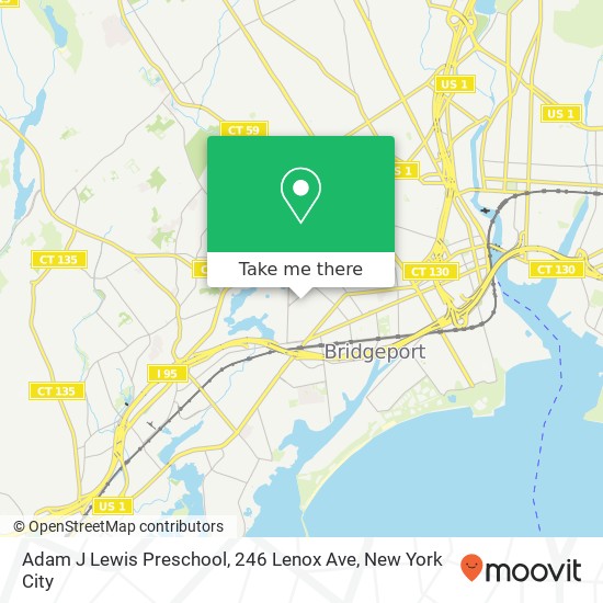 Mapa de Adam J Lewis Preschool, 246 Lenox Ave