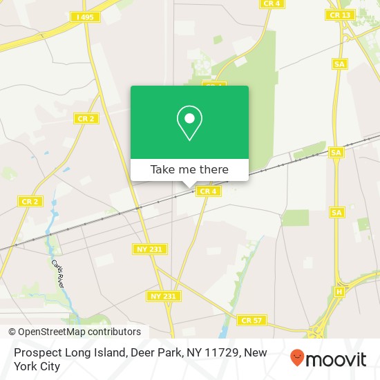 Mapa de Prospect Long Island, Deer Park, NY 11729