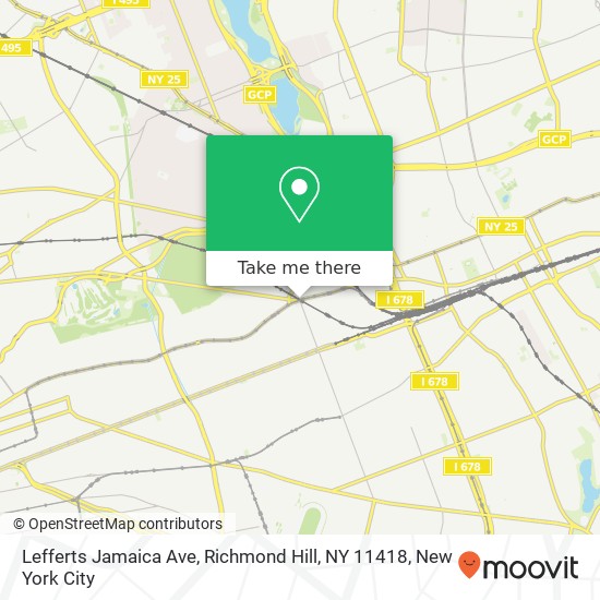 Mapa de Lefferts Jamaica Ave, Richmond Hill, NY 11418