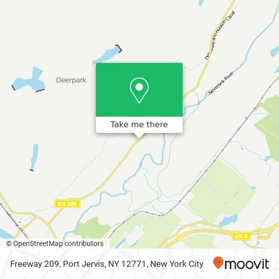 Mapa de Freeway 209, Port Jervis, NY 12771