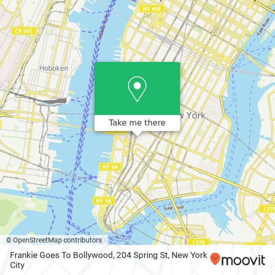 Frankie Goes To Bollywood, 204 Spring St map